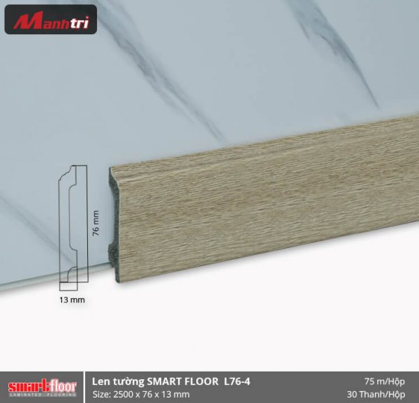 Len chân tường nhựa sàn gỗ L76-4