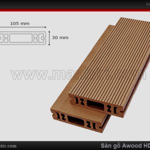 sàn gỗ Awood HD 105 x 30 Wood