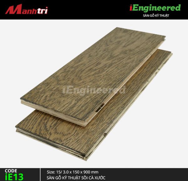 sàn gỗ kỹ thuật sồi cá xước ienginee ie13 b