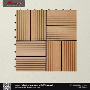 Vỉ nhựa Awood DT02-Wood