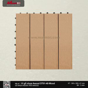 Vỉ nhựa Awood DT01-40-Wood