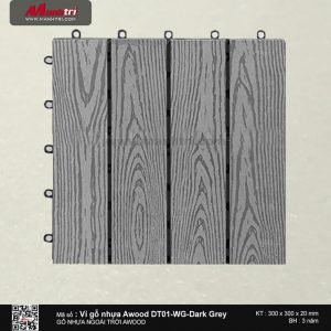 Vỉ nhựa Awood DT01-WG-Dark Grey