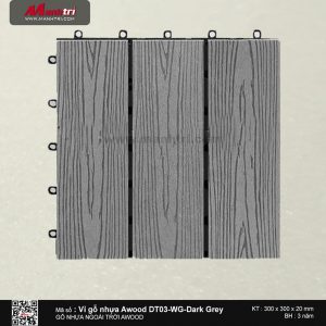 Vỉ nhựa Awood DT03-WG-Dark Grey
