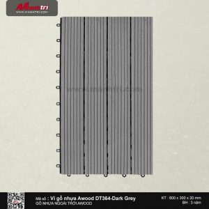 Vỉ nhựa Awood DT364-WG-Dark Grey