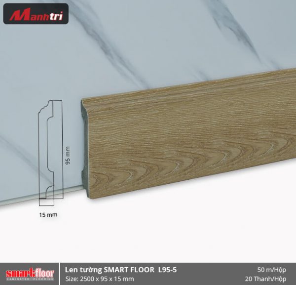 Len chân tường nhựa sàn gỗ L95-5