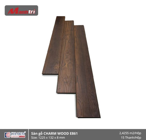 Sàn gỗ công nghiệp Charm Wood E861 hình 1