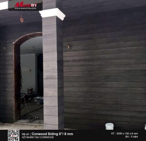 Thi công gỗ ốp tường Conwood Siding 6"/ 8 mm