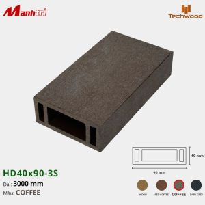 Thanh lam gỗ Techwood HD40x90-3S-Coffee