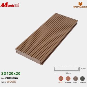 Sàn gỗ nhựa Techwood SD120x20-Wood