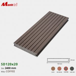 Sàn gỗ nhựa SD120x20-Coffee