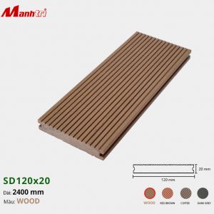 Sàn gỗ nhựa SD120x20-Wood
