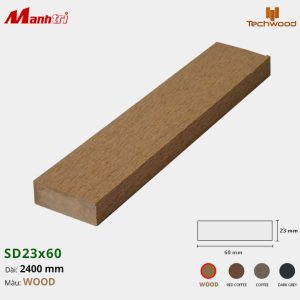 Thanh lam gỗ Techwood SD23x60-Wood