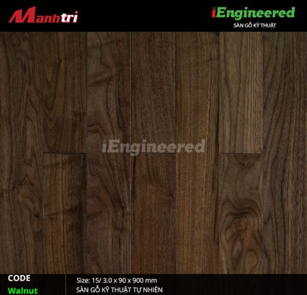 sàn gỗ kỹ thuật walnut engineer