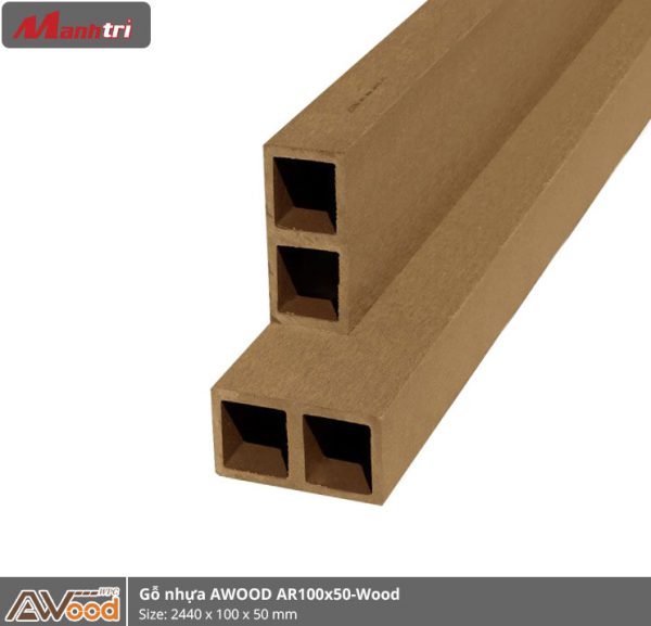 gỗ nhựa Awood AR100x50-wood hình 1