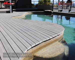 Gỗ nhựa iWood lót sàn hồ bơi