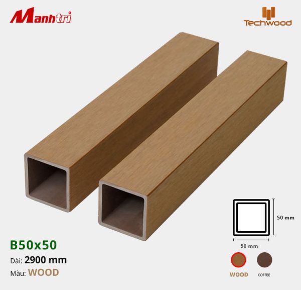 Thanh lam gỗ Techwood B50x50-Wood