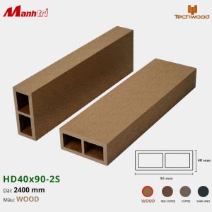Thanh lam gỗ Techwood HD40x90-2S-Wood