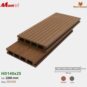 Sàn gỗ nhựa Techwood HD140x25-Wood