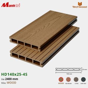 Sàn gỗ nhựa Techwood HD140x25-4S-Wood