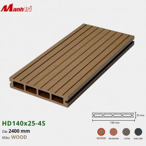 Sàn gỗ Nhựa HD140x25-4S-Wood