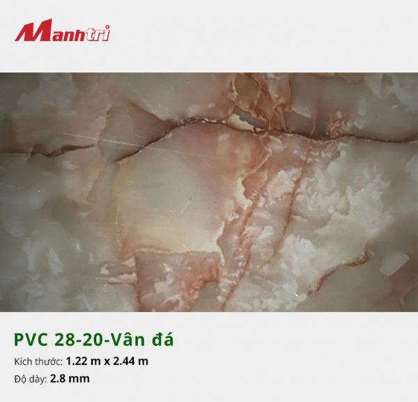 Tấm nhựa PVC 28-20-vân đá