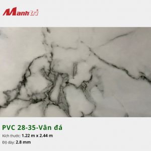 Tấm nhựa PVC 28-35-vân đá