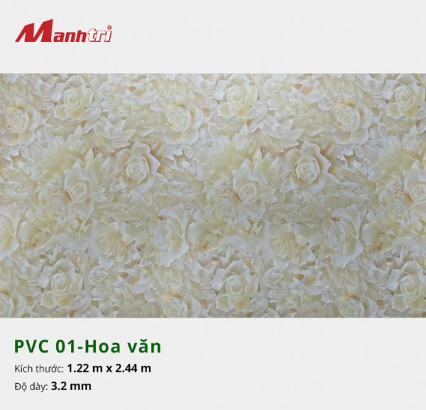 tấm ốp tường hoa văn PVC 01