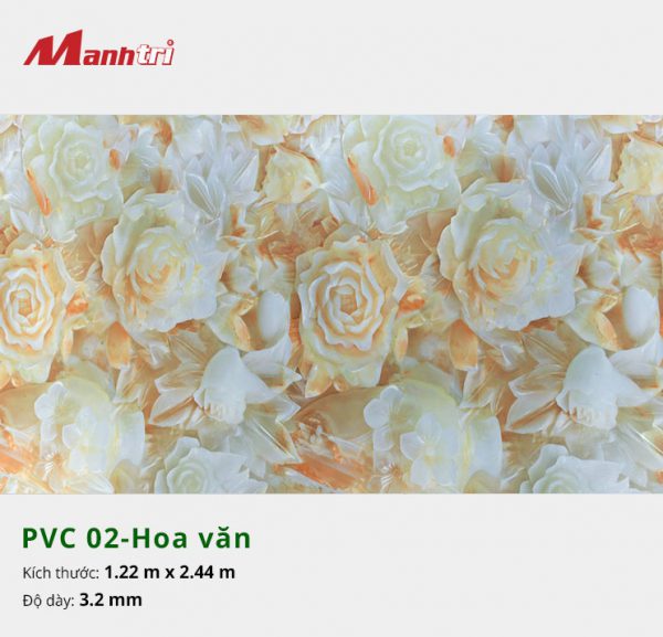 tấm ốp tường hoa văn PVC 02