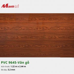 tấm ốp tường vân gỗ PVC 9645