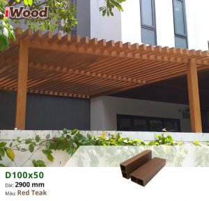 Thi công ốp giàn lam gỗ nhựa iWood