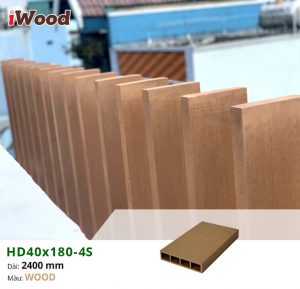 Hệ lam ngoài trời HD40x180x2400 màu wood