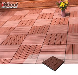 Thi công vỉ gỗ nhựa iWood VN300 Red Brown tại Q11