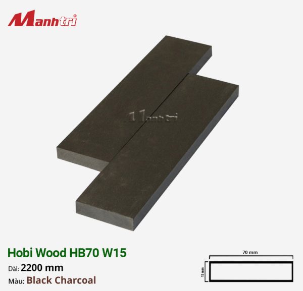 Gỗ Nhựa Ốp Tường, Trần Hobi Wood HB70 W15