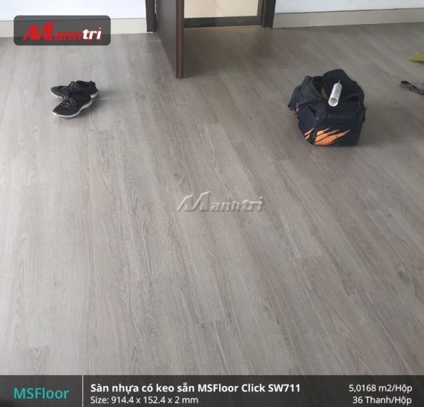 Sàn nhựa có keo sẵn MSFloor