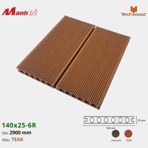 Sàn gỗ nhựa Techwood 140x25-6R-Teak