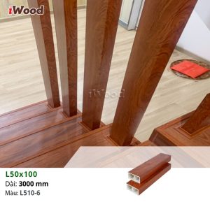 Thanh lam iWood L50x100-L510-6 trang trí cầu thang