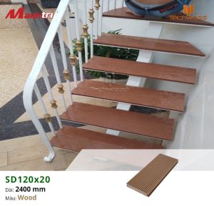 công trình ốp cầu thang SD120x20-Wood