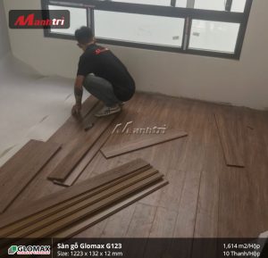 công trình sàn gỗ Glomax G123