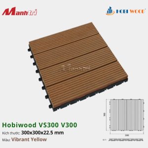 vỉ gỗ nhựa hobiwood Vs300 V300 Vibrant Yellow