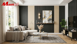 Tấm ốp lam sóng ốp tường phòng khách