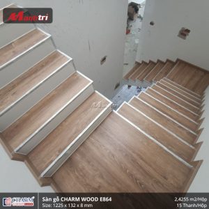 Công trình sàn gỗ Charm Wood E864