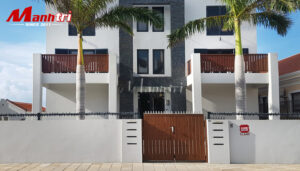 Cổng gỗ nhựa Composite đẹp
