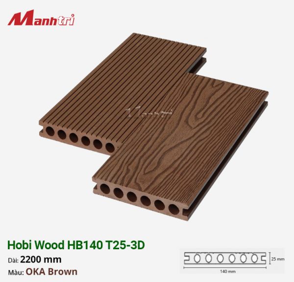 Sàn gỗ nhựa Hobi Wood HB140 T25