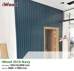 Tấm Phôi lam sóng iWood 3S15 sơn màu xanh Navy