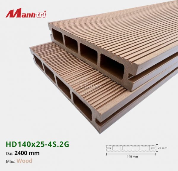 sàn gỗ HD140x25-4S-2G-wood