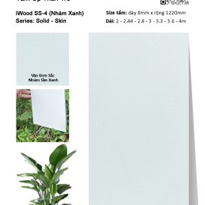 Tấm ốp than tre đơn sắc SS-4
