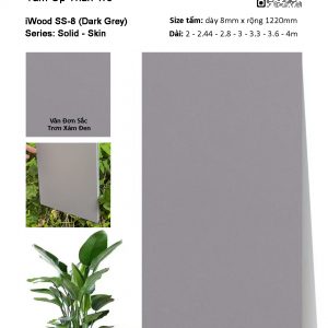 Tấm ốp than tre đơn sắc SS-8