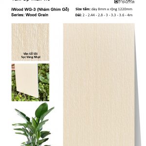 Tấm ốp than tre vân gỗ iWood WG-3