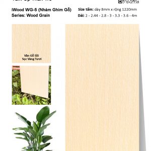 Tấm ốp than tre vân gỗ iWood WG-5