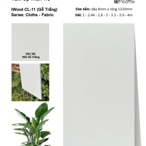 Tấm ốp than tre vân vải iWood CL-11